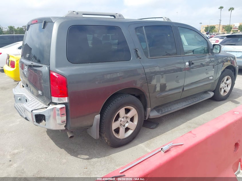 2007 Nissan Armada VIN 5N1AA08A27N714882 IAAI salvage auction — NORMAL WEAR, Clear - Dealer Only (California), sold $400 on 2026-07-09 (photo 4)