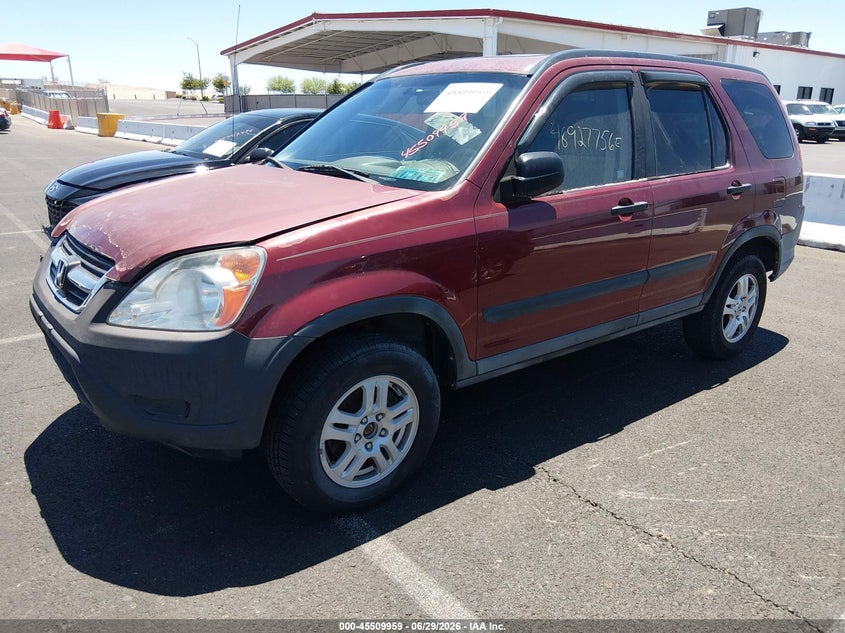 2002 Honda Cr-v VIN SHSRD78872U003974 IAAI salvage auction — NORMAL WEAR, Clear (Pennsylvania), sold $700 on 2026-07-24 (photo 2)