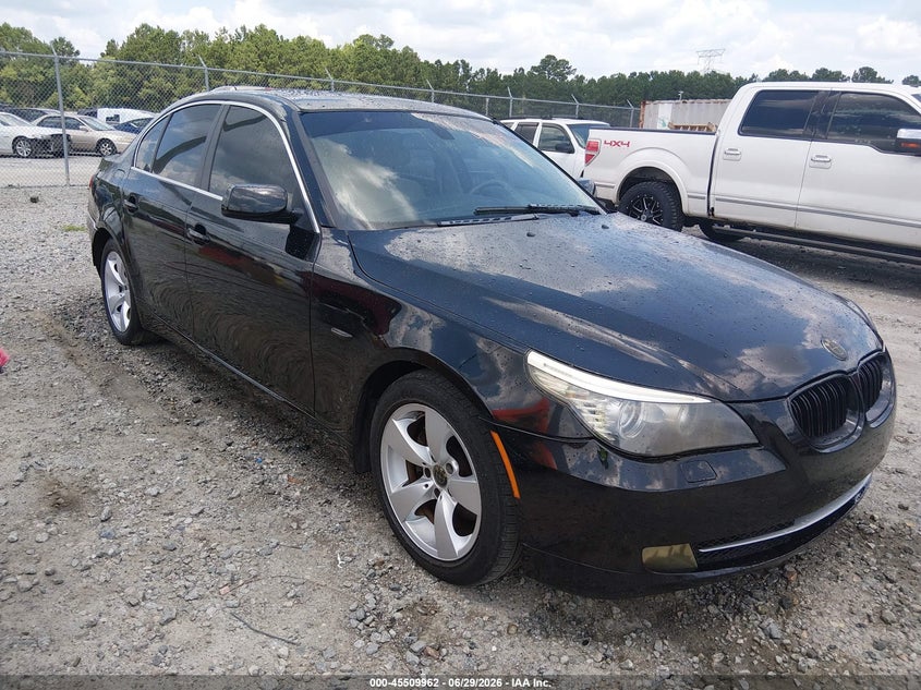 2008 BMW 5 series VIN WBANU53588CT14789 IAAI salvage auction — NORMAL WEAR, Repossession Paperwork (South Carolina), sold $725 on 2026-07-31 (photo 1)