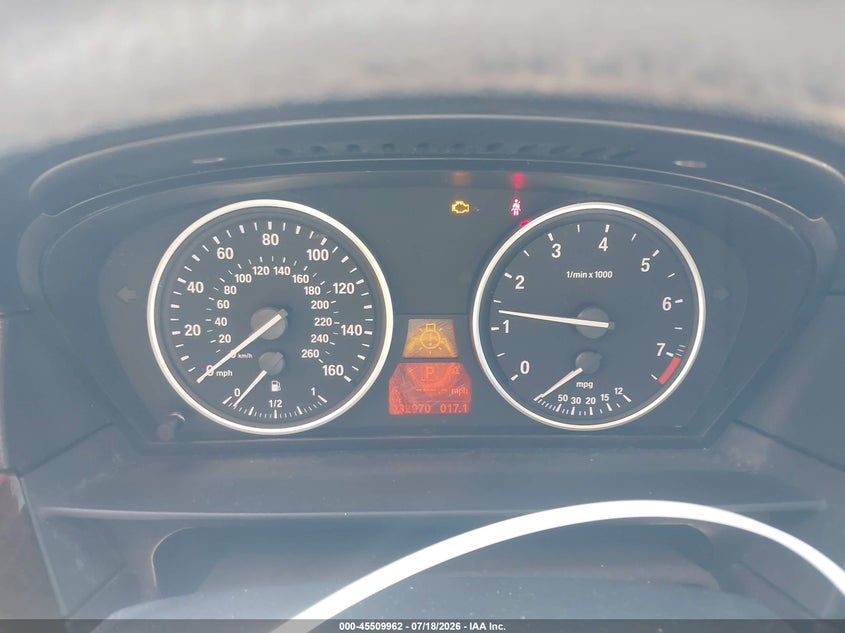 2008 BMW 5 series VIN WBANU53588CT14789 IAAI salvage auction — NORMAL WEAR, Repossession Paperwork (South Carolina), sold $725 on 2026-07-31 (photo 7)