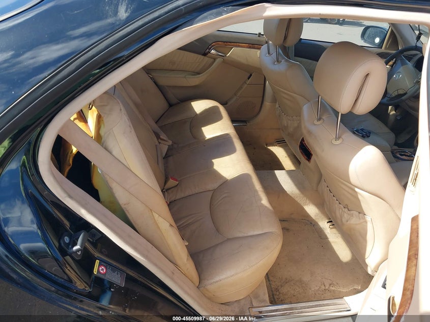 2004 Mercedes-benz S class VIN WDBNG75J94A426070 IAAI salvage auction — NORMAL WEAR, Clear (Hawaii), sold $100 on 2026-07-28 (photo 8)