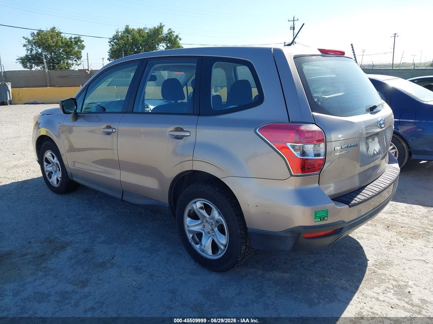 2014 Subaru Forester VIN JF2SJAAC2EH530954 IAAI salvage auction — NORMAL WEAR, Clear - Dealer Only (California), sold $3,175 on 2026-07-09 (photo 3)