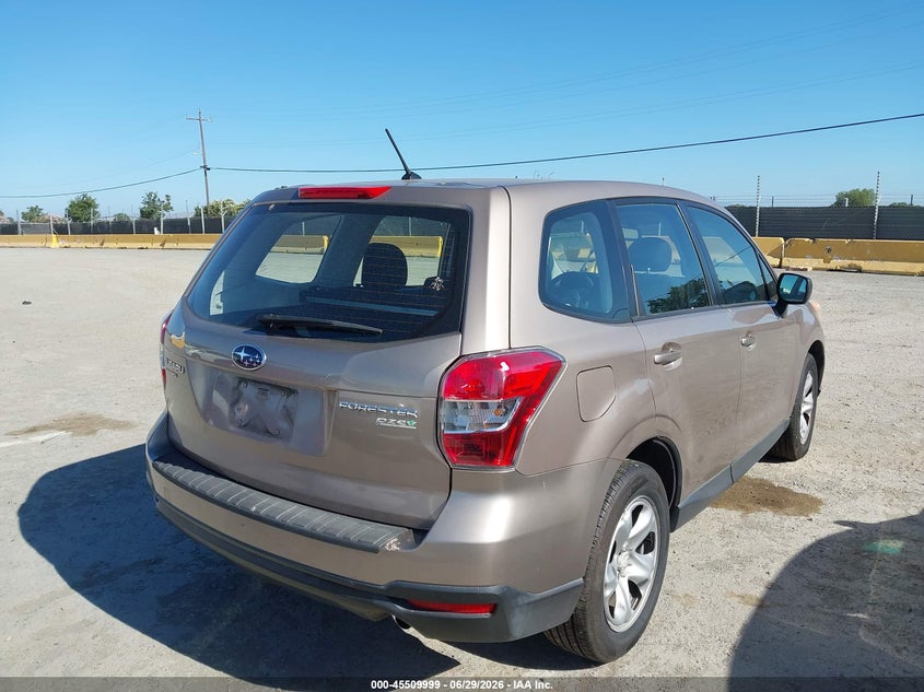2014 Subaru Forester VIN JF2SJAAC2EH530954 IAAI salvage auction — NORMAL WEAR, Clear - Dealer Only (California), sold $3,175 on 2026-07-09 (photo 4)