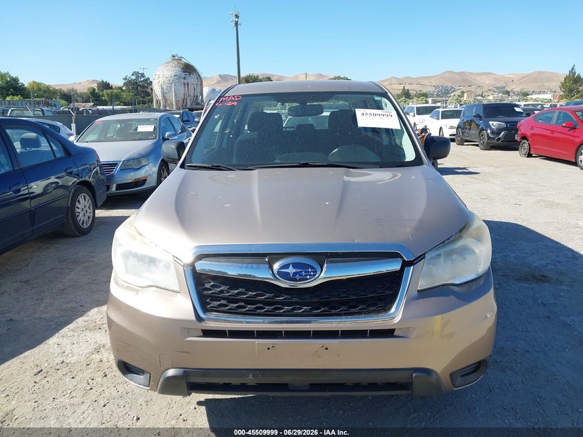 2014 Subaru Forester VIN JF2SJAAC2EH530954 IAAI salvage auction — NORMAL WEAR, Clear - Dealer Only (California), sold $3,175 on 2026-07-09 (photo 6)