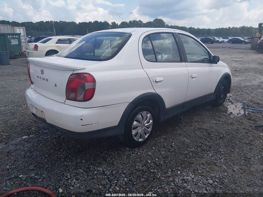 2000 Toyota Echo VIN JTDBT123XY0079587 IAAI salvage auction — NORMAL WEAR, Repossession Paperwork (Georgia), sold $425 on 2026-07-24 (photo 4)