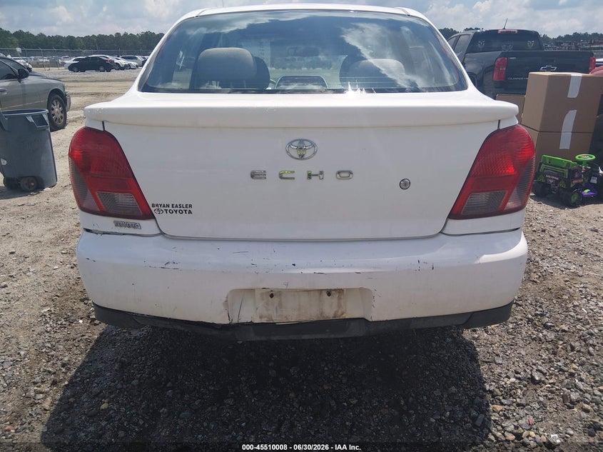 2000 Toyota Echo VIN JTDBT123XY0079587 IAAI salvage auction — NORMAL WEAR, Repossession Paperwork (Georgia), sold $425 on 2026-07-24 (photo 6)