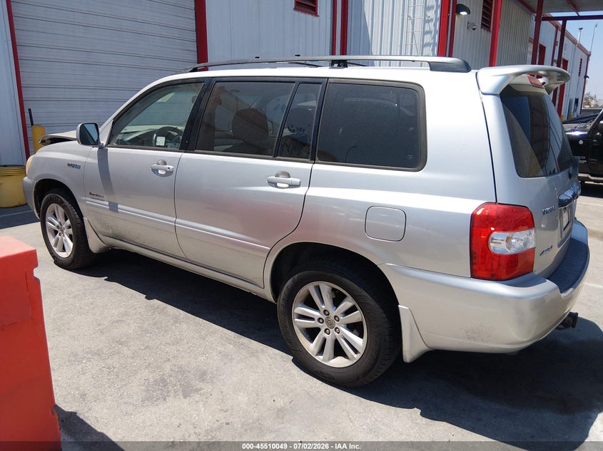 2006 Toyota Highlander VIN JTEEW21A260033593 IAAI salvage auction — FRONT END, Salvage (California), sold $550 on 2026-07-30 (photo 3)
