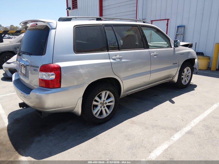 2006 Toyota Highlander VIN JTEEW21A260033593 IAAI salvage auction — FRONT END, Salvage (California), sold $550 on 2026-07-30 (photo 4)
