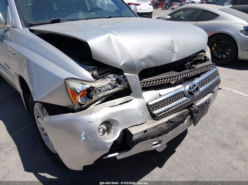 2006 Toyota Highlander VIN JTEEW21A260033593 IAAI salvage auction — FRONT END, Salvage (California), sold $550 on 2026-07-30 (photo 6)