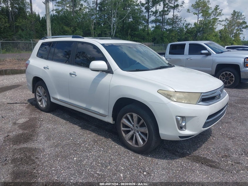 2012 Toyota Highlander hybrid VIN JTEDC3EH8C2008084 IAAI salvage auction — NORMAL WEAR, Clear (Florida), sold $3,700 on 2026-07-07 (photo 1)