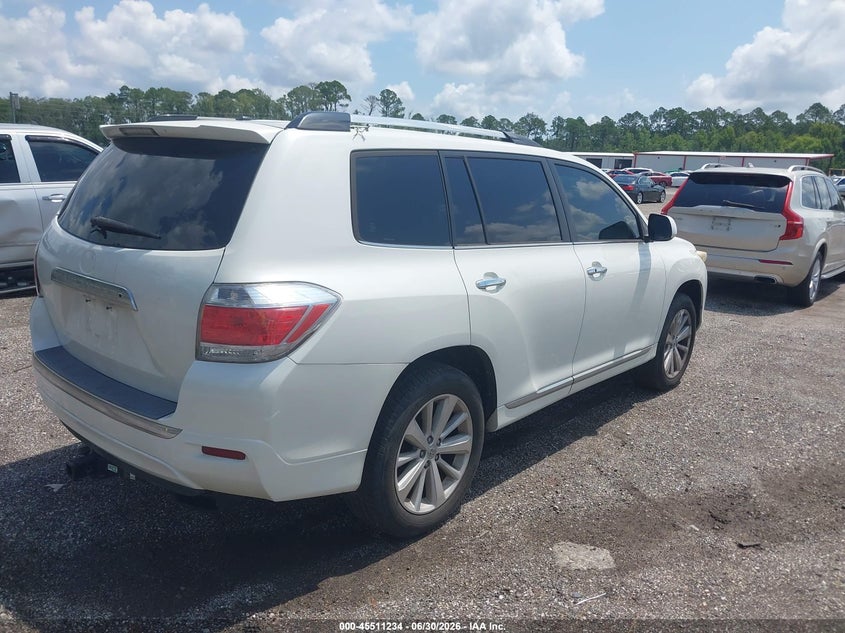 2012 Toyota Highlander hybrid VIN JTEDC3EH8C2008084 IAAI salvage auction — NORMAL WEAR, Clear (Florida), sold $3,700 on 2026-07-07 (photo 4)