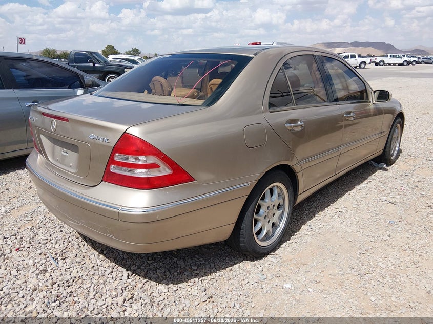 2003 Mercedes-benz C class VIN WDBRF81J53F372655 IAAI salvage auction — NORMAL WEAR, Original (Texas), sold $175 on 2026-08-19 (photo 4)