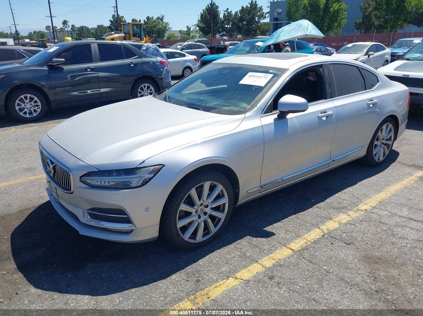 2017 Volvo S90 VIN YV1A22ML0H1011191 IAAI salvage auction — NORMAL WEAR, Salvage Title, sold $950 on 2026-08-11 (photo 2)