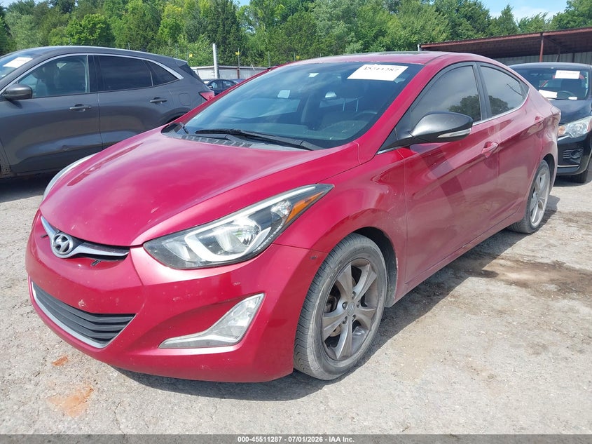 2016 Hyundai Elantra VIN KMHDH4AEXGU546010 IAAI salvage auction — NORMAL WEAR, Clear (Oklahoma), sold $1,700 on 2026-07-15 (photo 2)