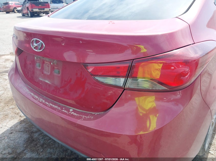 2016 Hyundai Elantra VIN KMHDH4AEXGU546010 IAAI salvage auction — NORMAL WEAR, Clear (Oklahoma), sold $1,700 on 2026-07-15 (photo 6)