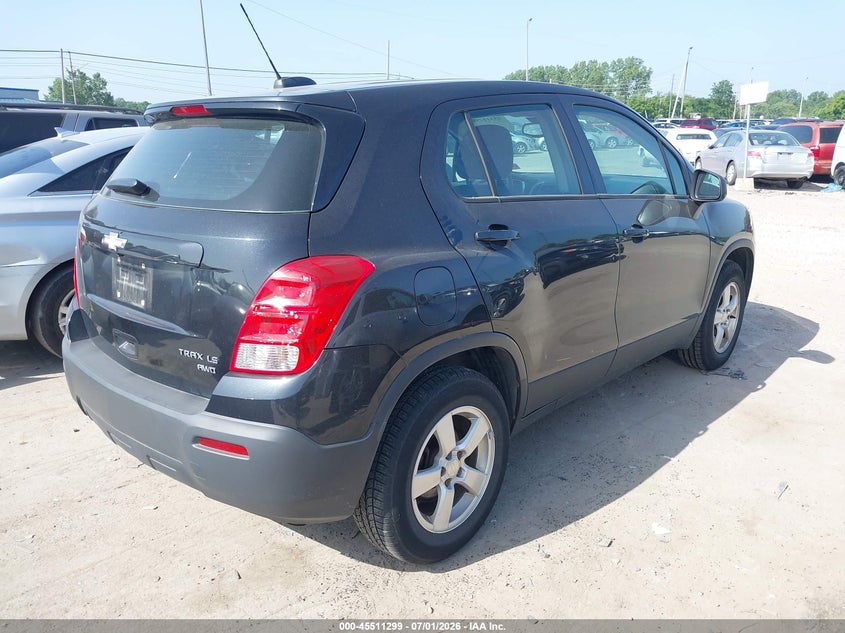 2016 Chevrolet Trax VIN KL7CJNSB5GB635152 IAAI salvage auction — NORMAL WEAR, Original (Ohio), sold $400 on 2026-07-28 (photo 4)