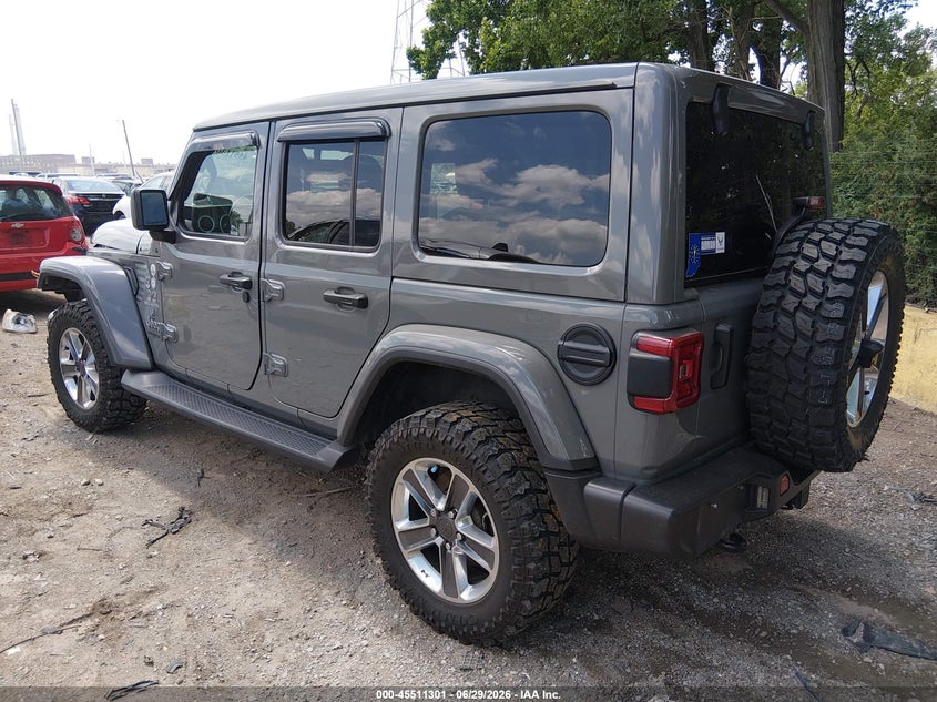 2021 Jeep Wrangler / VIN 1C4HJXEG1MW608305 IAAI salvage auction — FRONT END, Salvage Title, sold $11,100 on 2026-08-01 (photo 3)