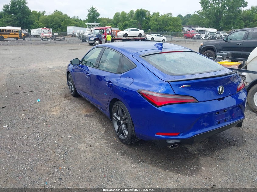 2025 Acura Integra VIN 19UDE4H66SA020366 IAAI salvage auction — RIGHT FRONT, Salvage Title, sold $11,700 on 2026-08-25 (photo 3)