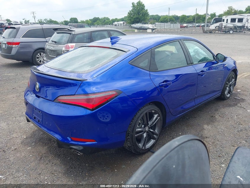 2025 Acura Integra VIN 19UDE4H66SA020366 IAAI salvage auction — RIGHT FRONT, Salvage Title, sold $11,700 on 2026-08-25 (photo 4)