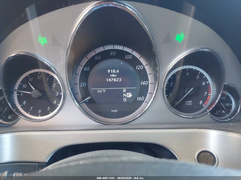 2011 Mercedes-benz E-class VIN WDDHF5GB5BA451952 IAAI salvage auction — NORMAL WEAR, Clear (Arizona), sold $1,300 on 2026-07-28 (photo 7)