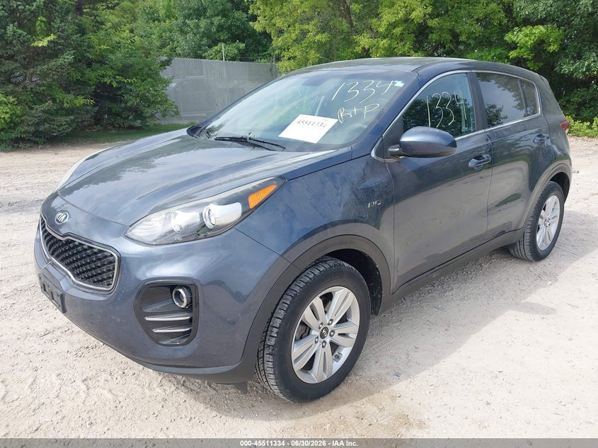 2017 Kia Sportage VIN KNDPMCAC8H7178593 IAAI salvage auction — HAIL, Salvage Title, sold $25 on 2026-07-29 (photo 2)