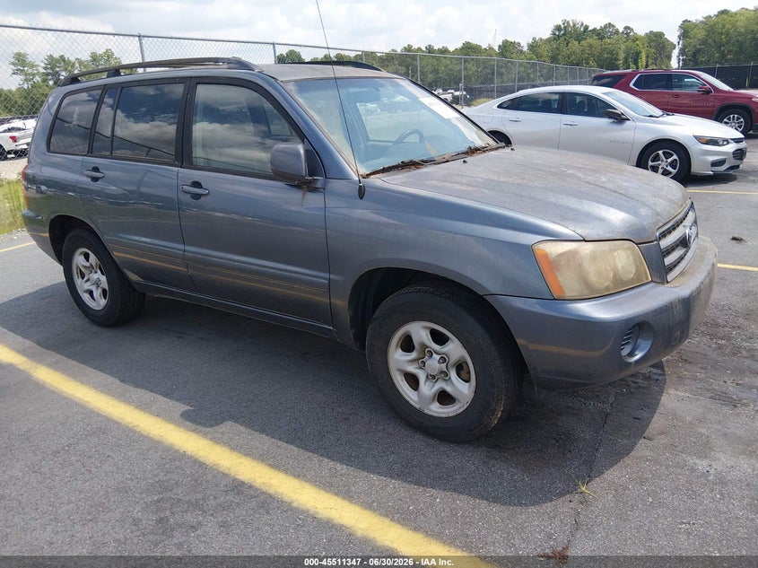 2003 Toyota Highlander VIN JTEGD21A930072921 IAAI salvage auction — NORMAL WEAR, Clear (South Carolina), sold $1,400 on 2026-07-15 (photo 1)