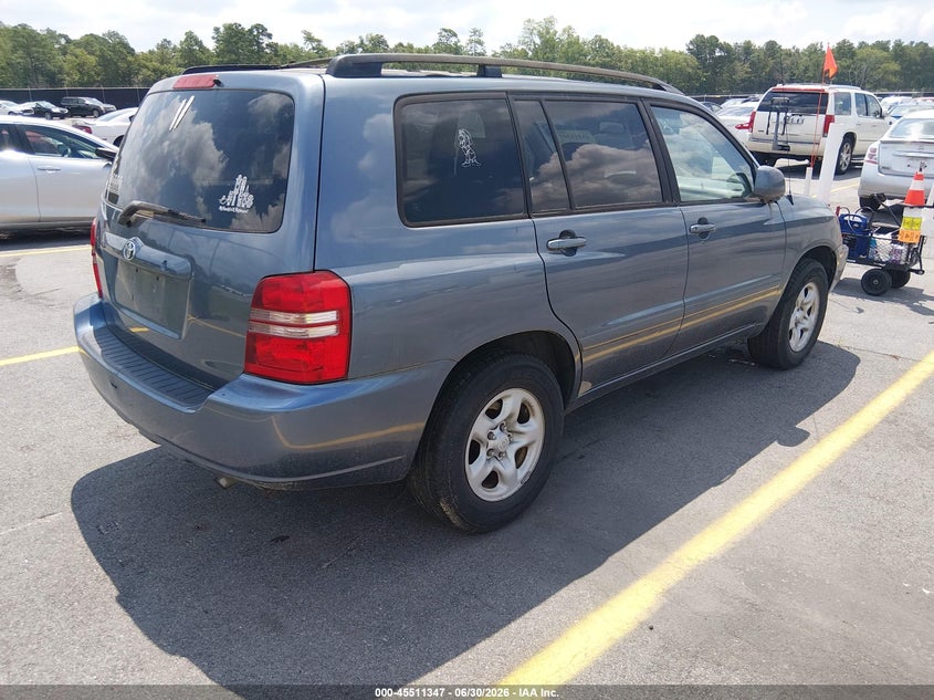 2003 Toyota Highlander VIN JTEGD21A930072921 IAAI salvage auction — NORMAL WEAR, Clear (South Carolina), sold $1,400 on 2026-07-15 (photo 4)