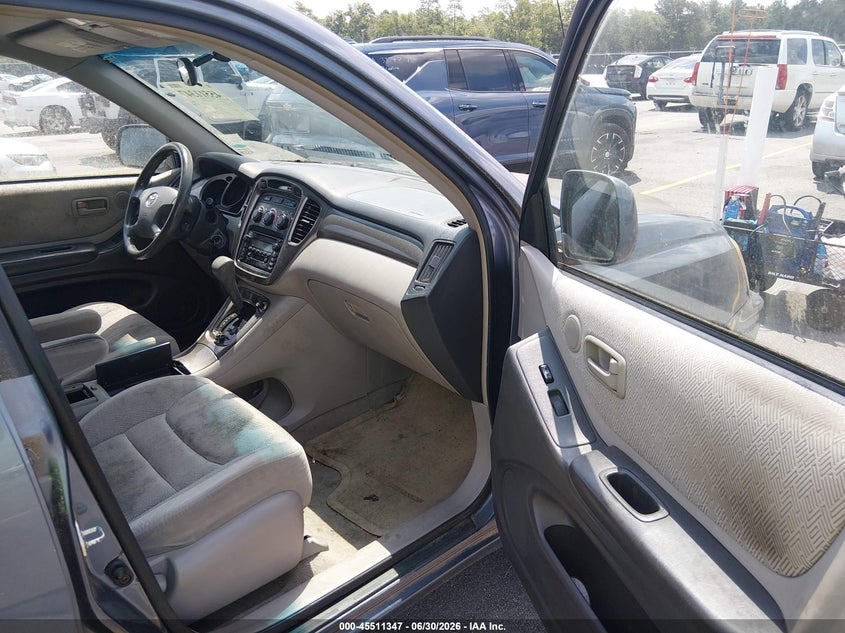 2003 Toyota Highlander VIN JTEGD21A930072921 IAAI salvage auction — NORMAL WEAR, Clear (South Carolina), sold $1,400 on 2026-07-15 (photo 5)