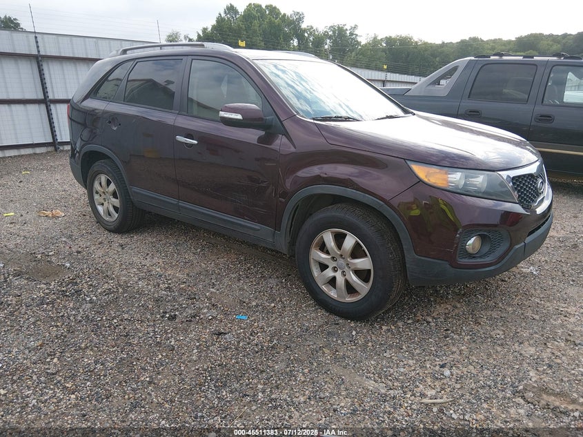 2012 Kia Sorento VIN 5XYKT3A67CG302033 IAAI salvage auction — NORMAL WEAR, Clear (Louisiana), sold $100 on 2026-07-29 (photo 1)