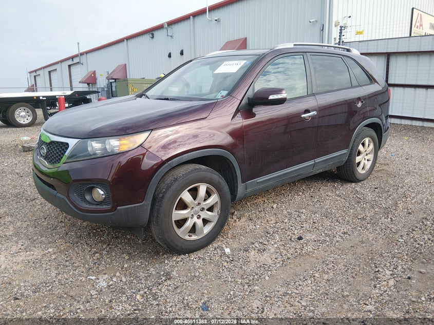 2012 Kia Sorento VIN 5XYKT3A67CG302033 IAAI salvage auction — NORMAL WEAR, Clear (Louisiana), sold $100 on 2026-07-29 (photo 2)