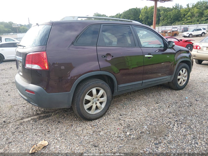 2012 Kia Sorento VIN 5XYKT3A67CG302033 IAAI salvage auction — NORMAL WEAR, Clear (Louisiana), sold $100 on 2026-07-29 (photo 4)