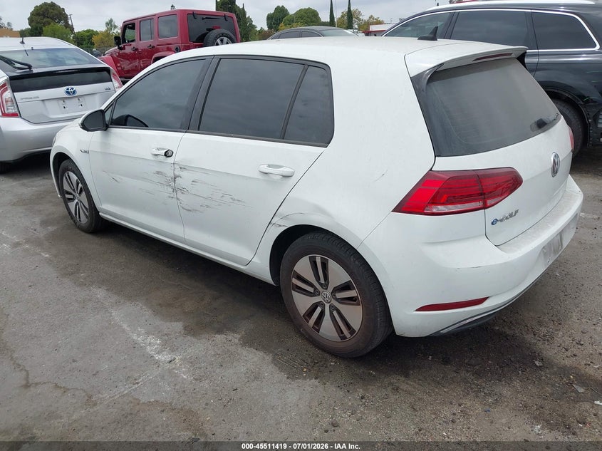 2019 Volkswagen E-golf VIN WVWKR7AU3KW902408 IAAI salvage auction — LEFT SIDE, Salvage (California), sold $125 on 2026-07-30 (photo 3)