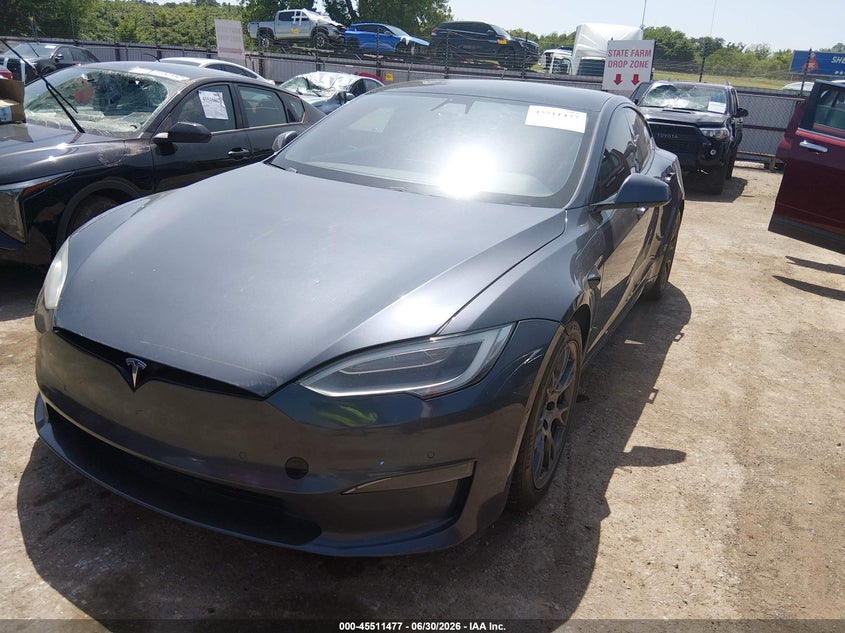 2021 Tesla Model s VIN 5YJSA1E54MF428192 IAAI salvage auction — MECHANICAL, Clear (Oklahoma), sold $15,900 on 2026-07-22 (photo 2)