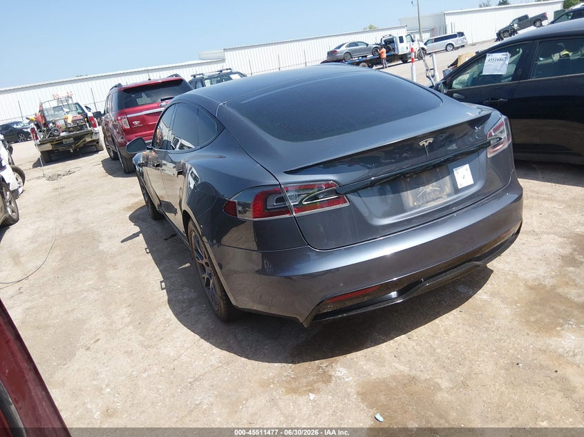 2021 Tesla Model s VIN 5YJSA1E54MF428192 IAAI salvage auction — MECHANICAL, Clear (Oklahoma), sold $15,900 on 2026-07-22 (photo 3)