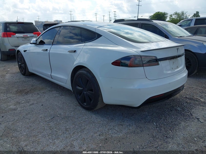 2022 Tesla Model s VIN 5YJSA1E69NF461800 IAAI salvage auction — NORMAL WEAR, Salvage Title, sold $27,350 on 2026-07-20 (photo 3)