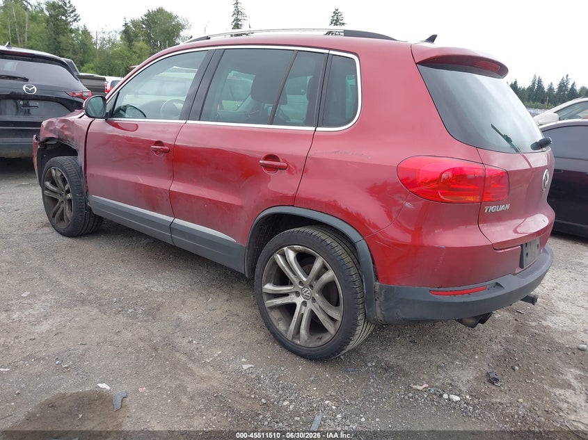 2012 Volkswagen Tiguan VIN WVGBV7AX6CW096468 IAAI salvage auction — LEFT FRONT, Bill Of Sale (Washington), sold $25 on 2026-07-29 (photo 3)