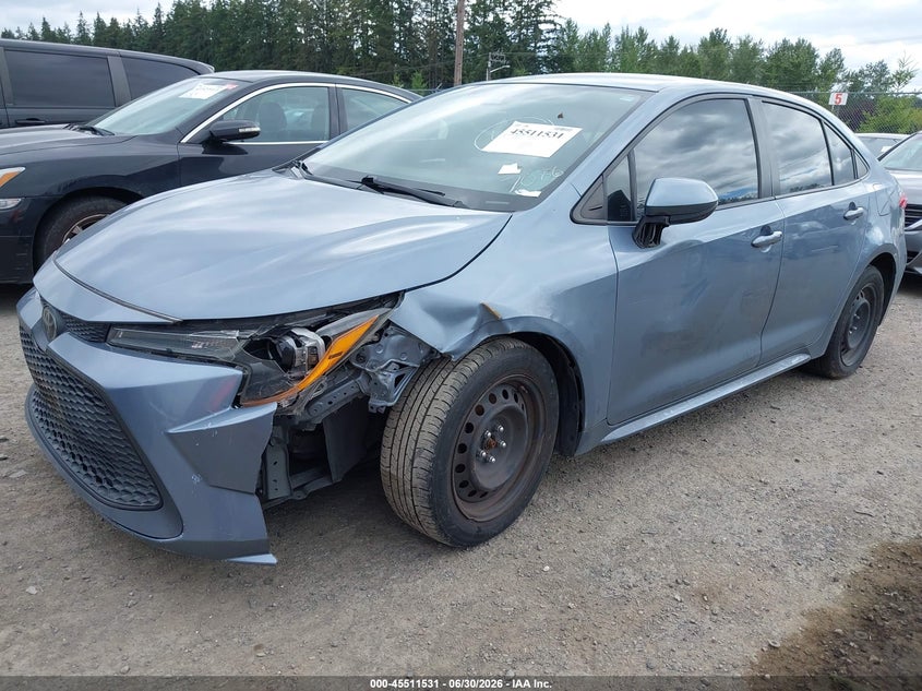 2020 Toyota Corolla VIN JTDEPRAE2LJ057086 IAAI salvage auction — FRONT END, Salvage Title, sold $50 on 2026-07-29 (photo 2)