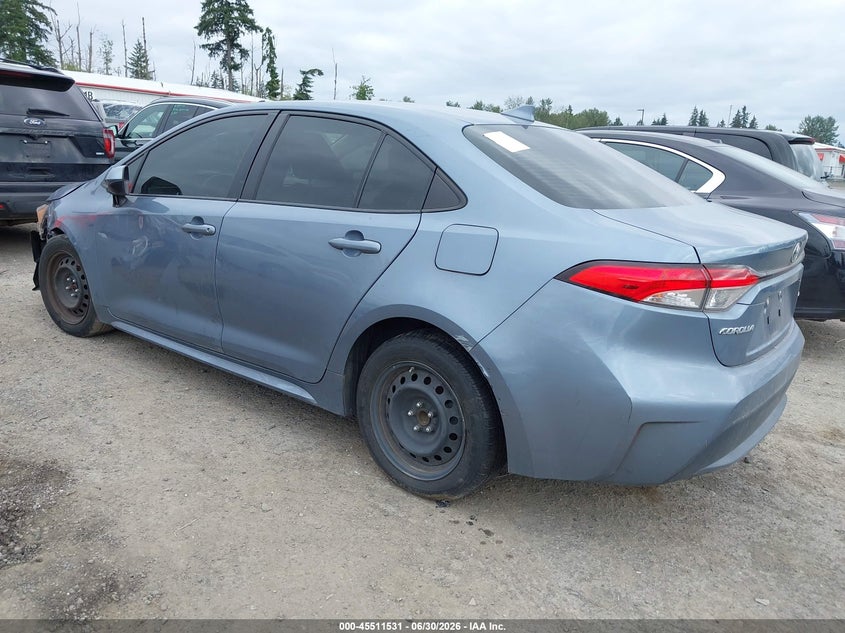 2020 Toyota Corolla VIN JTDEPRAE2LJ057086 IAAI salvage auction — FRONT END, Salvage Title, sold $50 on 2026-07-29 (photo 3)