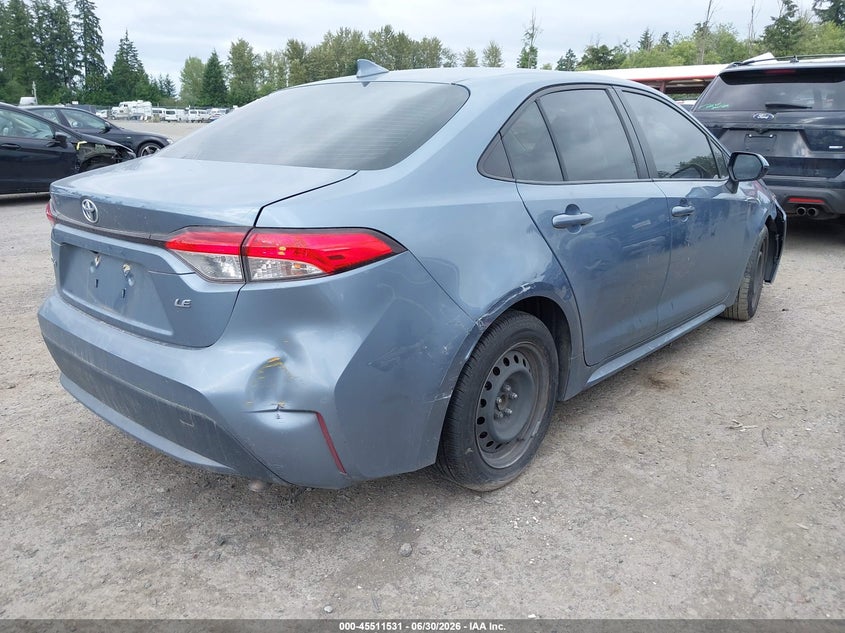 2020 Toyota Corolla VIN JTDEPRAE2LJ057086 IAAI salvage auction — FRONT END, Salvage Title, sold $50 on 2026-07-29 (photo 4)