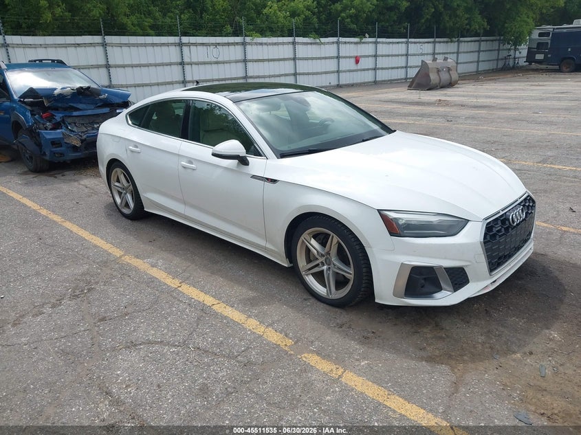 2021 Audi A5 VIN WAUDACF57MA016003 — IAAI salvage auction photo