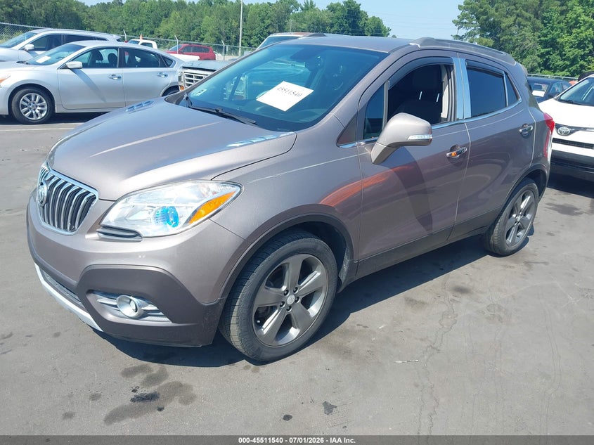 2014 Buick Encore VIN KL4CJBSB0EB586015 IAAI salvage auction — NORMAL WEAR, Clear (North Carolina), sold $350 on 2026-07-15 (photo 2)