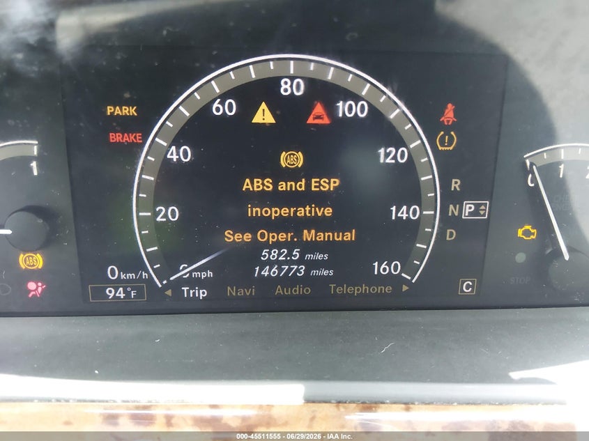 2007 Mercedes-benz S class VIN WDDNG71XX7A063297 IAAI salvage auction — ENGINE DAMAGE, Clear (Minnesota), sold $300 on 2026-07-29 (photo 7)