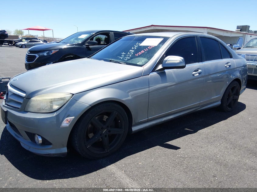 2009 Mercedes-benz C class VIN WDDGF81X39R067231 IAAI salvage auction — NORMAL WEAR, Regular (Nevada), sold $800 on 2026-08-14 (photo 2)