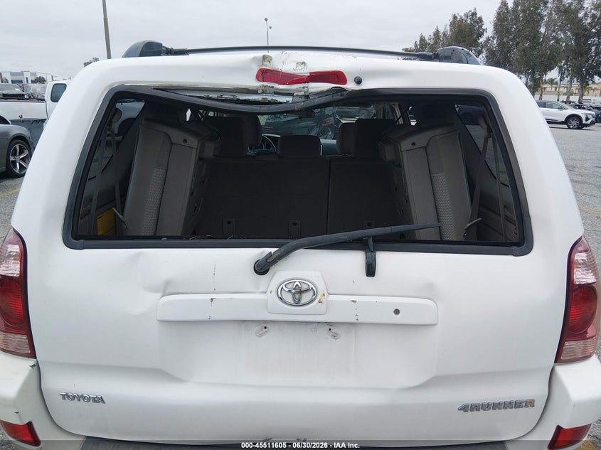 2004 Toyota 4runner VIN JTEZU14R840040192 IAAI salvage auction — ROOF, Salvage (California), sold $2,150 on 2026-07-21 (photo 6)