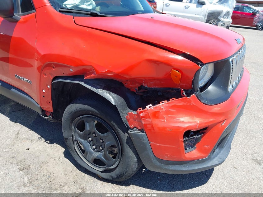 2019 Jeep Renegade VIN ZACNJAAB2KPK95086 IAAI salvage auction — RIGHT FRONT, Salvage (Arizona), sold $1,350 on 2026-07-23 (photo 6)