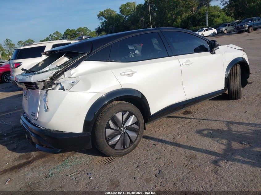 2023 Nissan Ariya VIN JN1DF0BB1PM708584 IAAI salvage auction — REAR END, Certificate Of Destruction (Florida), sold $5,100 on 2026-08-02 (photo 4)
