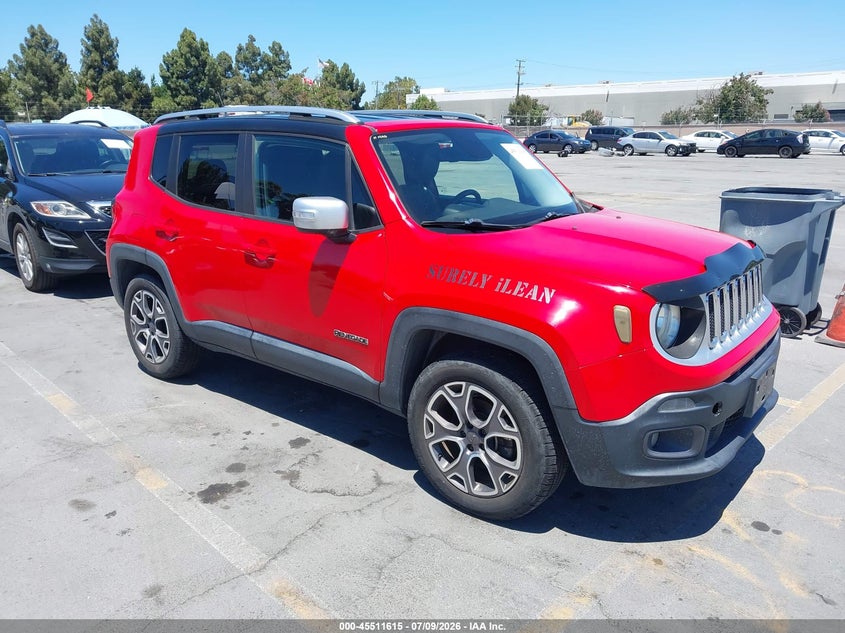2015 Jeep Renegade VIN ZACCJBDT0FPB68504 IAAI salvage auction — NORMAL WEAR, Clear - Dealer Only (California), sold $1,325 on 2026-07-20 (photo 1)