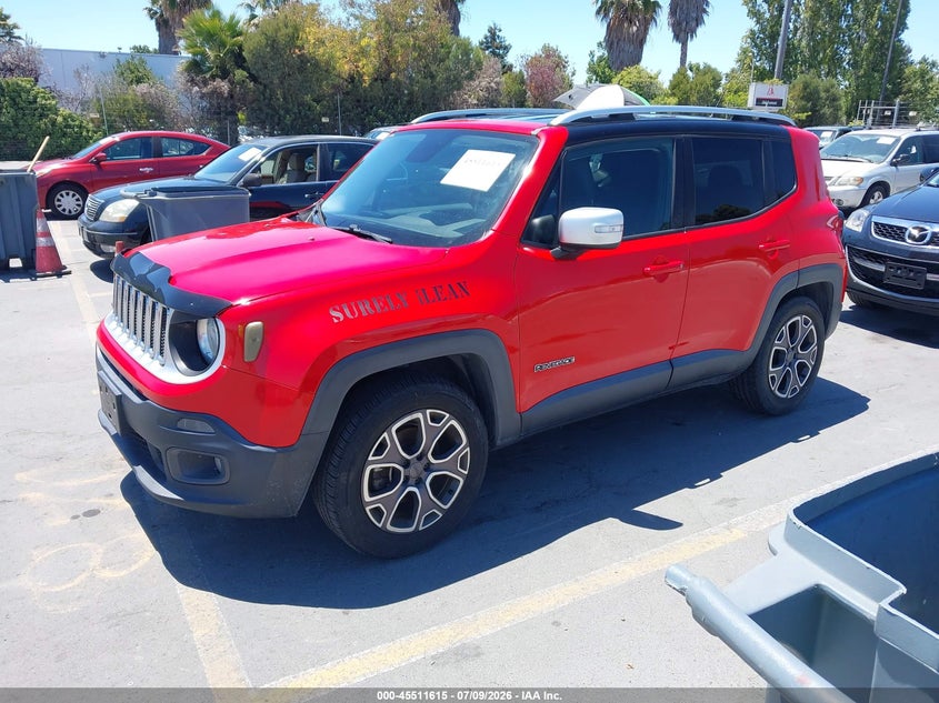 2015 Jeep Renegade VIN ZACCJBDT0FPB68504 IAAI salvage auction — NORMAL WEAR, Clear - Dealer Only (California), sold $1,325 on 2026-07-20 (photo 2)