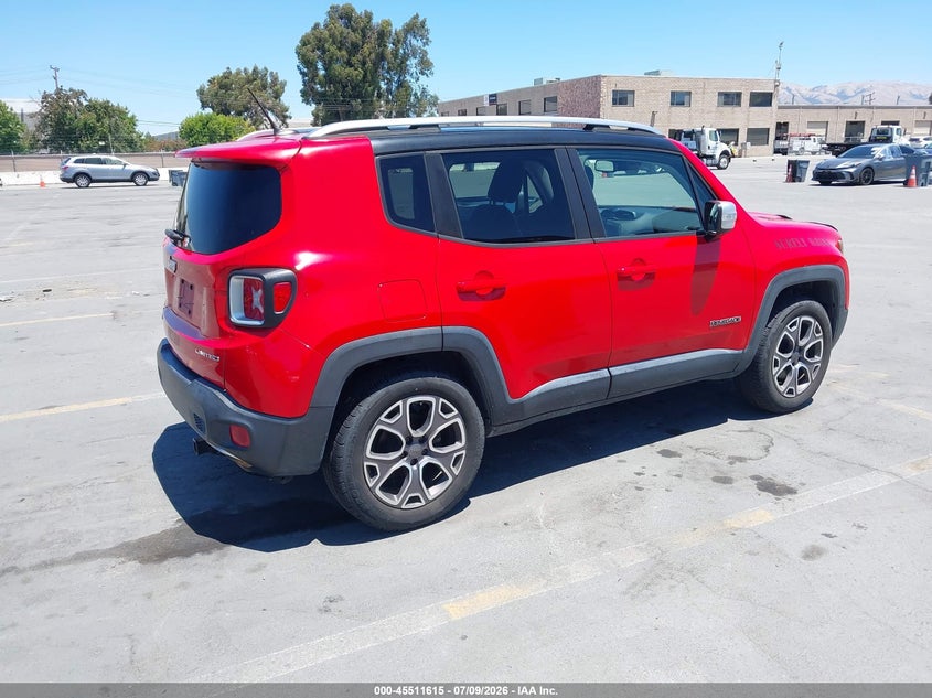 2015 Jeep Renegade VIN ZACCJBDT0FPB68504 IAAI salvage auction — NORMAL WEAR, Clear - Dealer Only (California), sold $1,325 on 2026-07-20 (photo 4)
