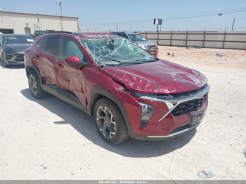 2025 Chevrolet Trax VIN KL77LHEP9SC235263 IAAI salvage auction — ROLLOVER, Certificate Of Destruction (Florida), sold $1,900 on 2026-07-07 (photo 1)